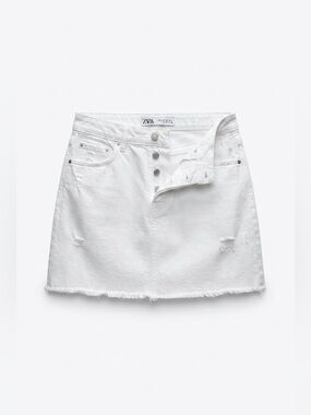 Zara denim mini skirt